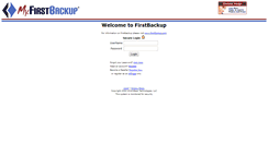 Desktop Screenshot of my.firstbackup.com