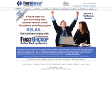 Tablet Screenshot of firstbackup.com